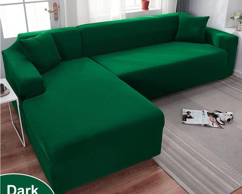 Waterproof Sofa Cover 1/2/3/4 Seater Sofa Cover for Living Room Elastic Solid L Shaped Corner Sofa Cover for Sofa Couch Armchair