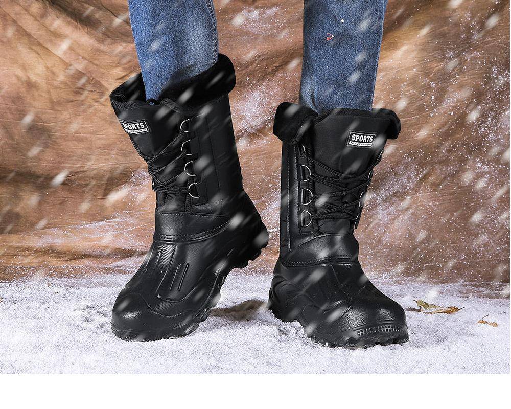 New Winter Camouflage Snow Men Boots Rain Shoes Outdoor Waterproof With Fur Plush Warm Male Casual Mid-Calf Work Motorcycle Boot New Winter Camouflage Snow Men Boots Rain Shoes Outdoor Waterproof With Fur Plush Warm Male Casual Mid-Calf Work Motorcycle Boot