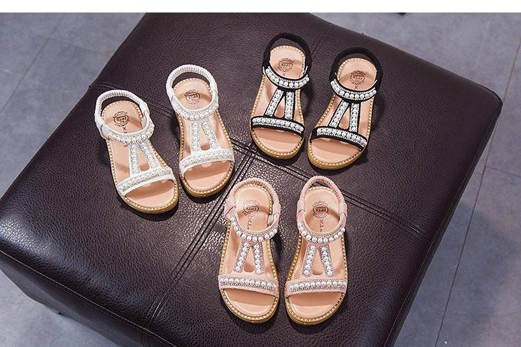 Girls Sandals Rhinestone Pearl Sandal Summer Shoes Kids Designer Shoes Children’s Sandals Open Toe Soft Shoes 2022 Luxury Brand Girls Sandals Rhinestone Pearl Sandal Summer Shoes Kids Designer Shoes Children’s Sandals Open Toe Soft Shoes 2022 Luxury Brand