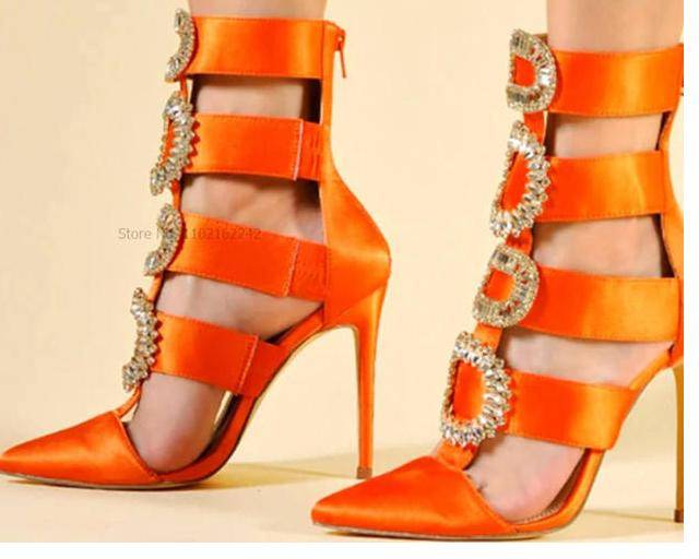 New Rhinestone Pointed Toe Pumps Sandals Sexy Stiletto Calf Hollow Ankle Boots Fashion Party Gladiator Roman Women'S Shoes New Rhinestone Pointed Toe Pumps Sandals Sexy Stiletto Calf Hollow Ankle Boots Fashion Party Gladiator Roman Women'S Shoes