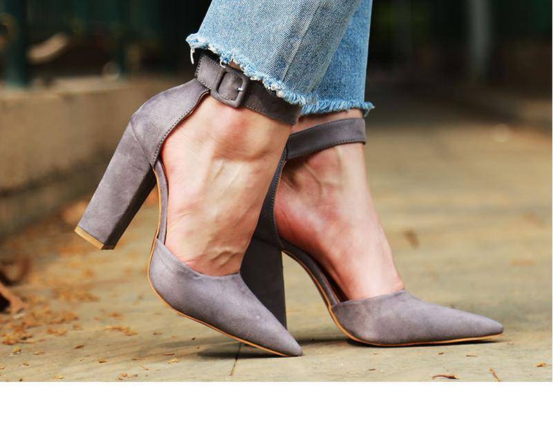 Sexy Classic High Heels Women's Sandals Summer Shoes Ladies Strappy Pumps Platform Heels Woman Ankle Strap Shoes