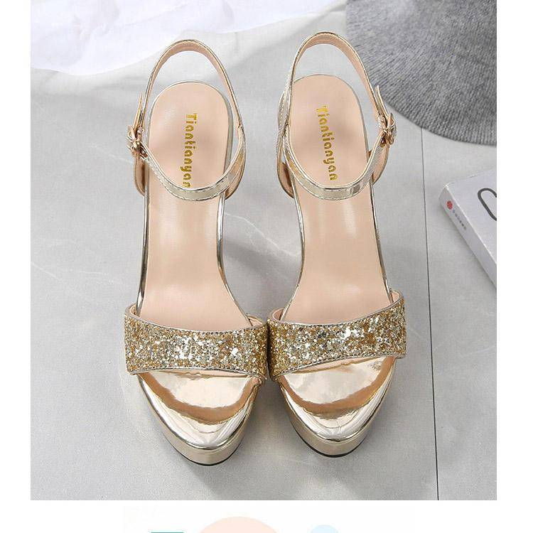 gold platform sandals women high heel zapatillas mujer high heels sandals women wedding shoes with bling heels gold platform sandals women high heel zapatillas mujer high heels sandals women wedding shoes with bling heels