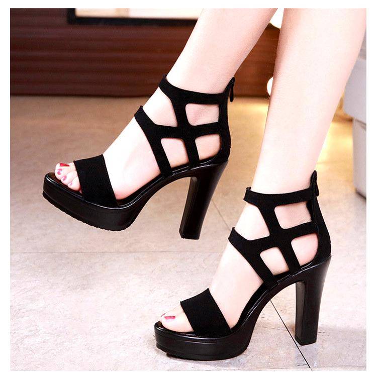 Big Size 32-43 Block Heels Platform Sandals Woman Shoes Summer 2022 High Heels Gladiator Sandals Women Sandals for Party