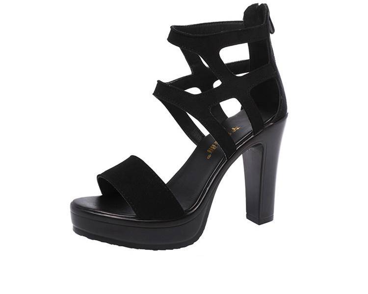 Big Size 32-43 Block Heels Platform Sandals Woman Shoes Summer 2022 High Heels Gladiator Sandals Women Sandals for Party