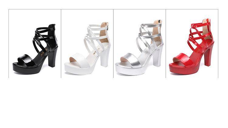 Big Size 32-43 Block Heel Platform Sandals Women Wedding Shoes 2022 Summer High Heels Gladiator Sandals Patent Leather Sandals Big Size 32-43 Block Heel Platform Sandals Women Wedding Shoes 2022 Summer High Heels Gladiator Sandals Patent Leather Sandals