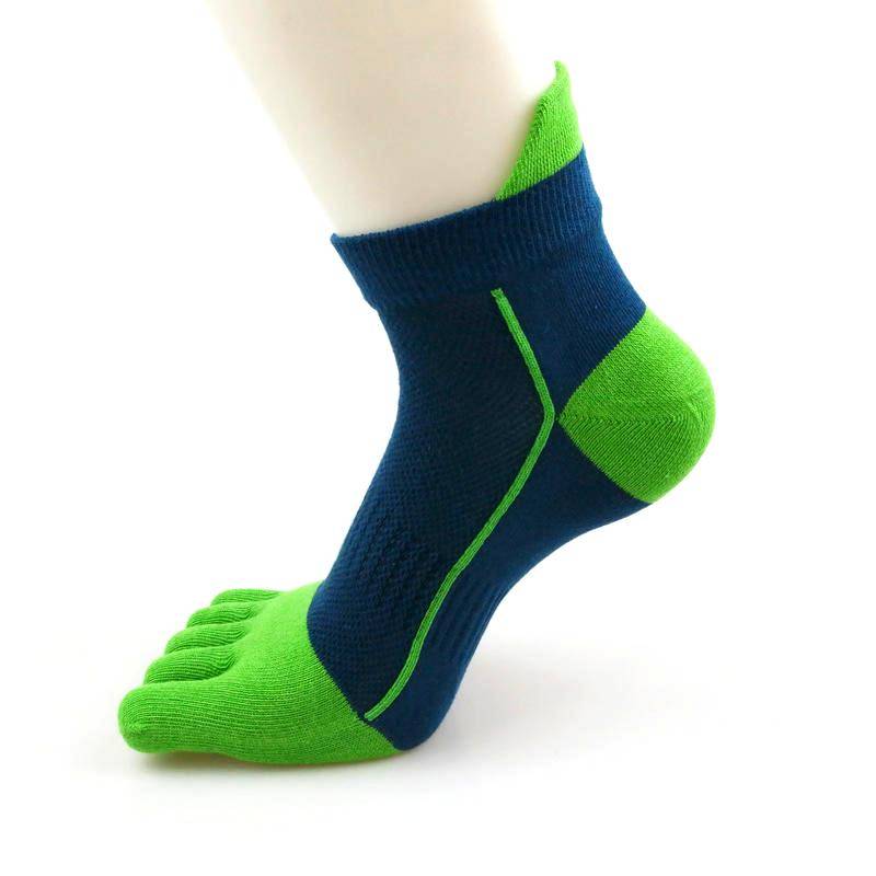 Veridical Cotton Five Finger Sport Socks Compression Breathable Colorful Striped Fashions Harajuku Socks With Toes  EU39-45