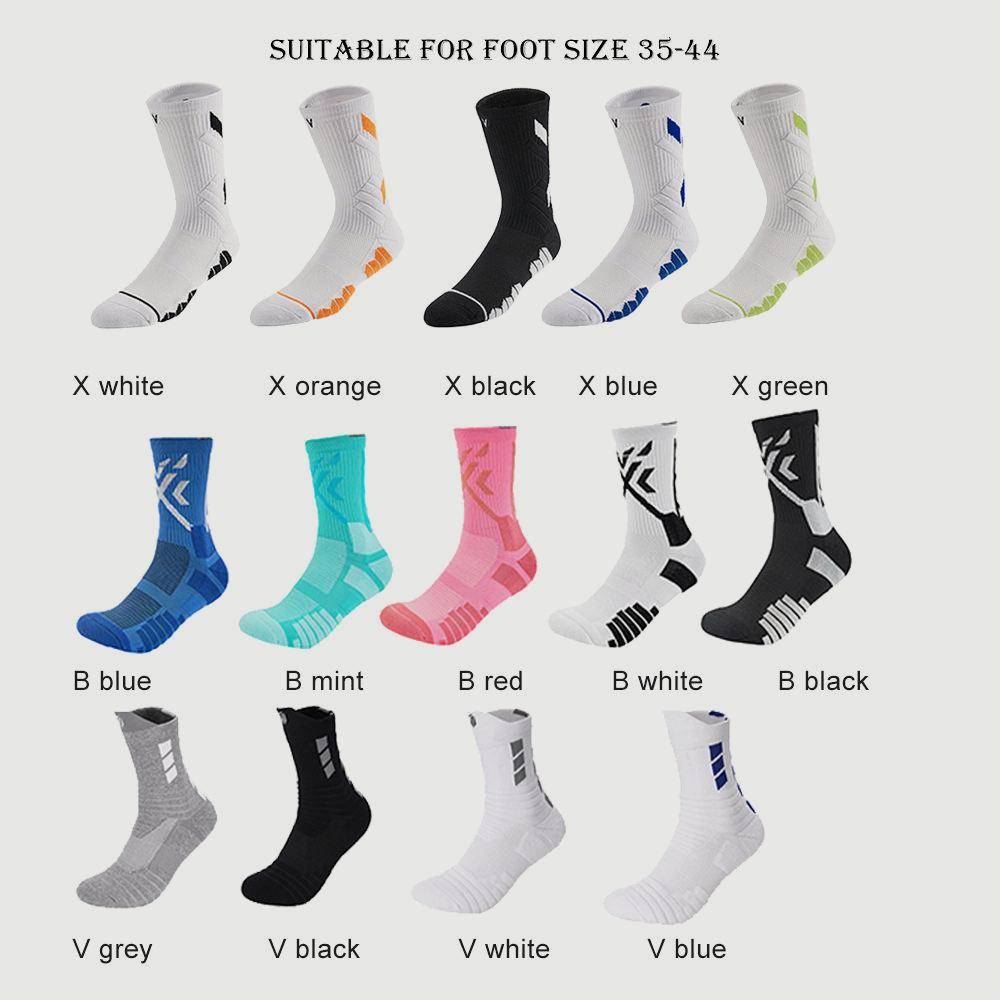 Veidoorn High Quality Cycling Basketball Running Hiking Tennis Men Women Bike Riding Breathable Thicken Sport Socks Size 35-45