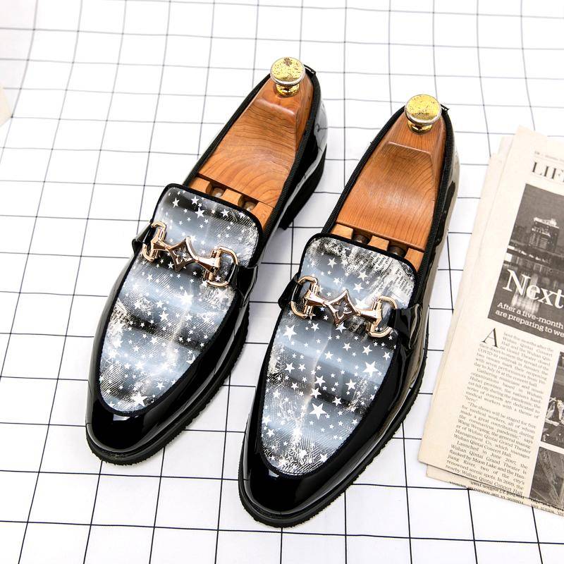 New Arrival Social Shoes For Men Slip-on Dress Business Footwear Gold Purple Party Shoes Mens 2021 Fashion Groom Wedding Shoes