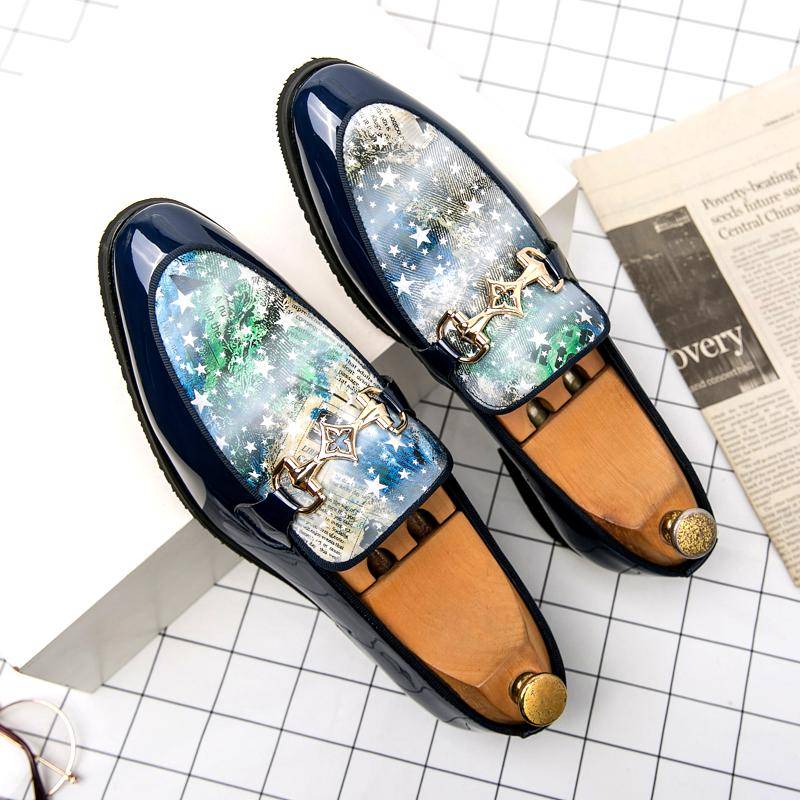 New Arrival Social Shoes For Men Slip-on Dress Business Footwear Gold Purple Party Shoes Mens 2021 Fashion Groom Wedding Shoes