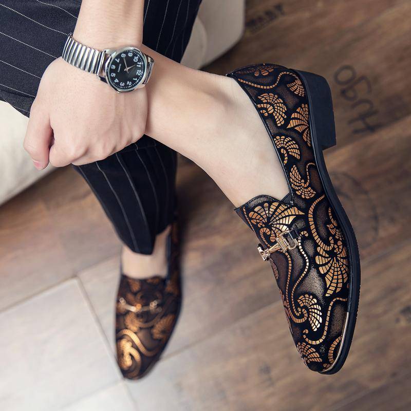 New Arrival Formal Shoes Men In Big Size 45 46 Business Mens Shoes Groom Wedding Fashion Footwear Slip-on Men Party Dress Shoe