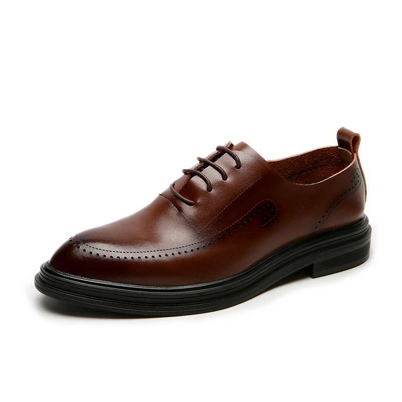 Yomior Spring Men Formal Dress Shoes Casual Soft Real Cow Leather Loafers Flats Business Suit Wedding Brogue Shoes Oxfords Yomior Spring Men Formal Dress Shoes Casual Soft Real Cow Leather Loafers Flats Business Suit Wedding Brogue Shoes Oxfords