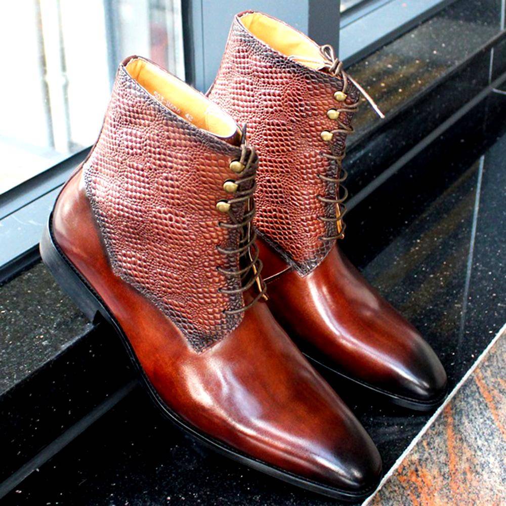 Men Genuine Leather Oxford Shoes Brown Black Business Dress Suit Shoes Men High Quality Snake Print Lace Up Wedding Mens Shoes Men Genuine Leather Oxford Shoes Brown Black Business Dress Suit Shoes Men High Quality Snake Print Lace Up Wedding Mens Shoes