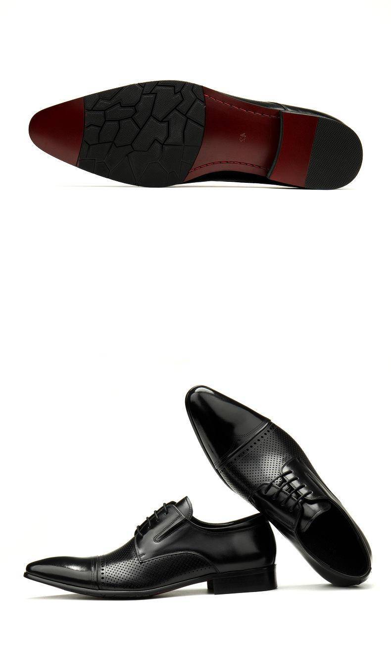 New Men's Bullock Style Leather Shoes Shoes Men Spring Autumn Handmade Leather Lace-Up British Formal Business Shoes 38-45 New Men's Bullock Style Leather Shoes Shoes Men Spring Autumn Handmade Leather Lace-Up British Formal Business Shoes 38-45