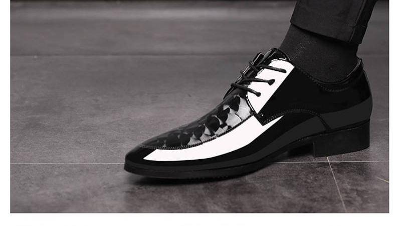 Men's Dress Shoes Fashion Classic Formal Wedding Shoes Men Slip On Office Oxford Shoes For Men Black Flat shoes