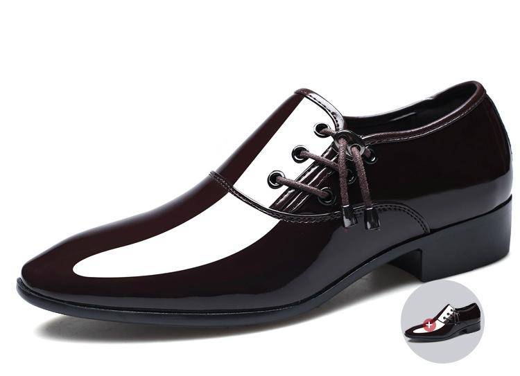 2021 New Men Dress Shoes Men Formal Shoes Leather Luxury Fashion Groom Wedding Shoes Men Oxford Shoes Dress Plus Size 38-48