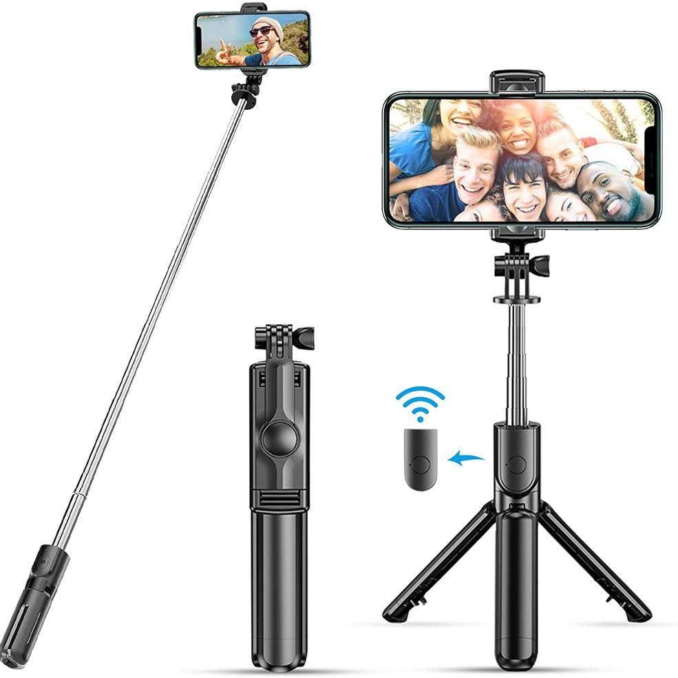 New Bluetooth Selfie Stick Mobile Phone Holder Retractable Portable Multifunctional Mini Tripod With Wireless Remote Shutter