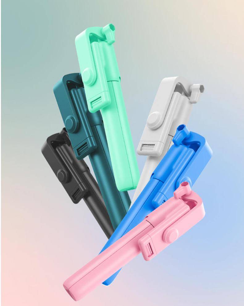 Wireless Bluetooth-compatible Selfie Stick Foldable Mini Tripod Shutter Remote Control for Ios Android Wireless Bluetooth-compatible Selfie Stick Foldable Mini Tripod Shutter Remote Control for Ios Android