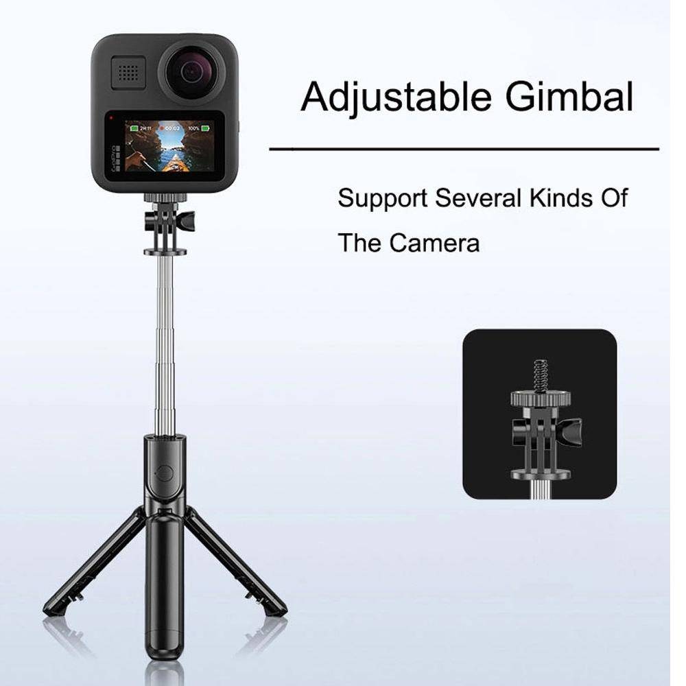 New Wireless Bluetooth Selfie Stick Tripod with Remote Extendable Tripod with LED Light Detachable for iPhone Android Smartphone