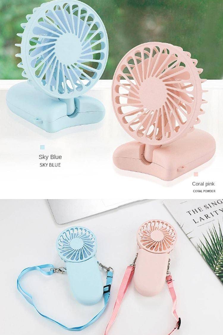 XiaoMi New Hanging Neck Foldable Small Electric Fan Portable Handheld Creative Student Dormitory Sports USB Outdoor Mini Fan