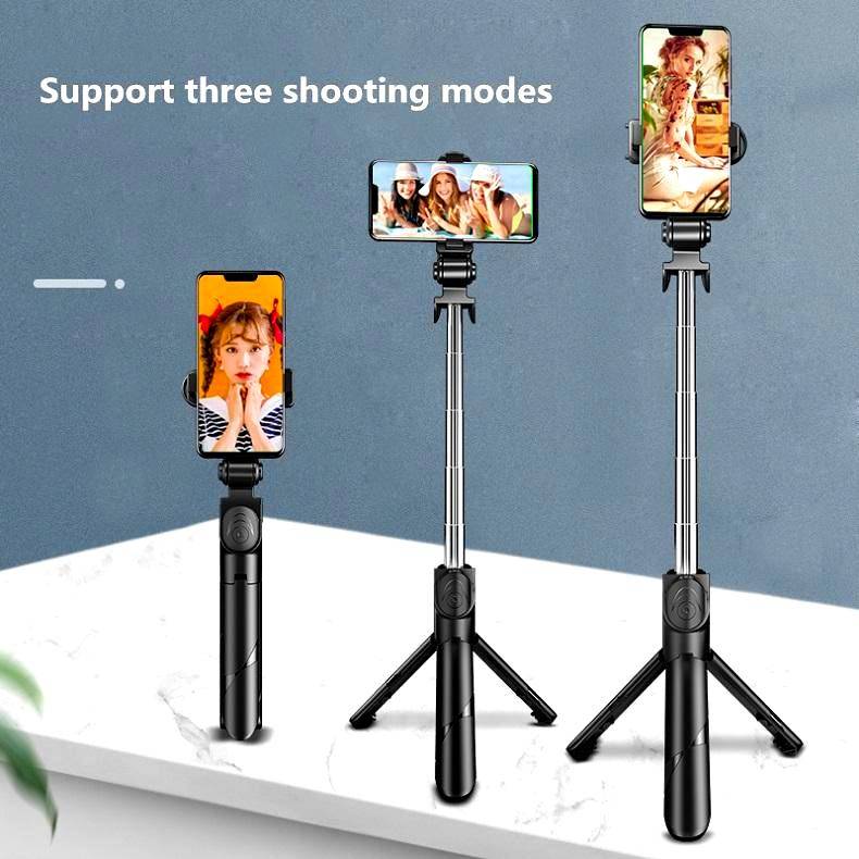 2021 NEW Bluetooth Wireless Selfie Stick Mini Tripod Extendable Monopod with fill light Remote shutter For IOS Android phone