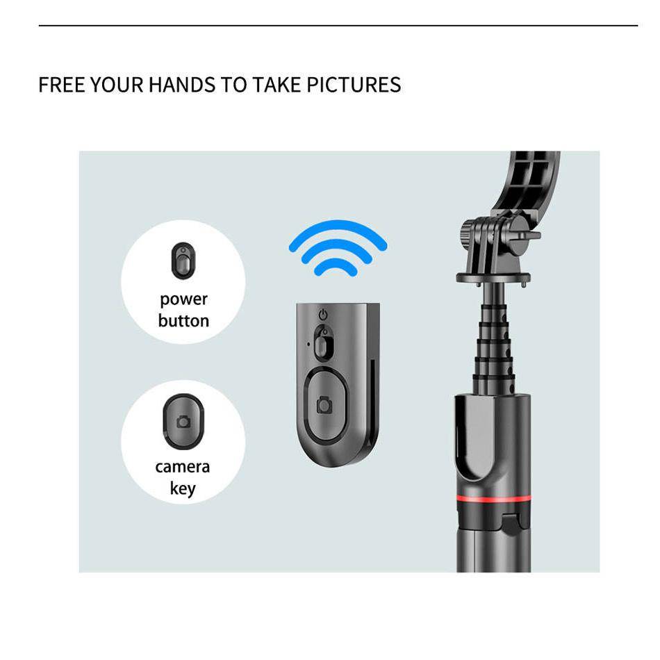 2022 New L12d Foldable Wireless Bluetooth Selfie Stick Tripod with Remote Shutter Fill Light Aluminum Alloy Selfie Stck