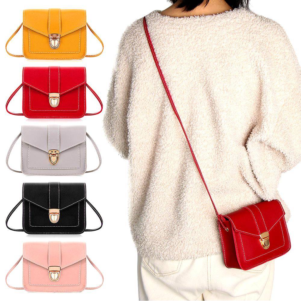 Fashion Embroidery Thread Women Small Crossbody Bag Classic Shoulder Handbags Lightweight Strap Leather Messenger Satchel Purse