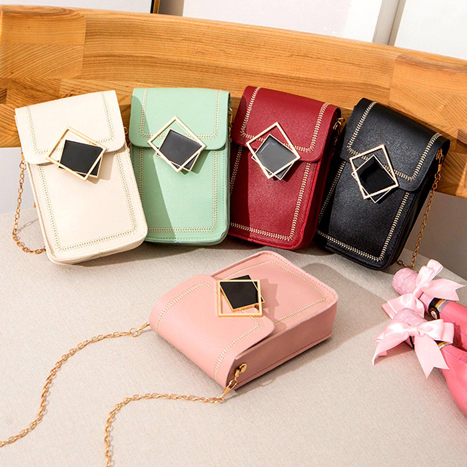 Touch Screen Cell Phone Purse Smartphone Wallet Leather Shoulder Strap Handbag Women Bag For Iphone Wallet Shoulder Bags 2020
