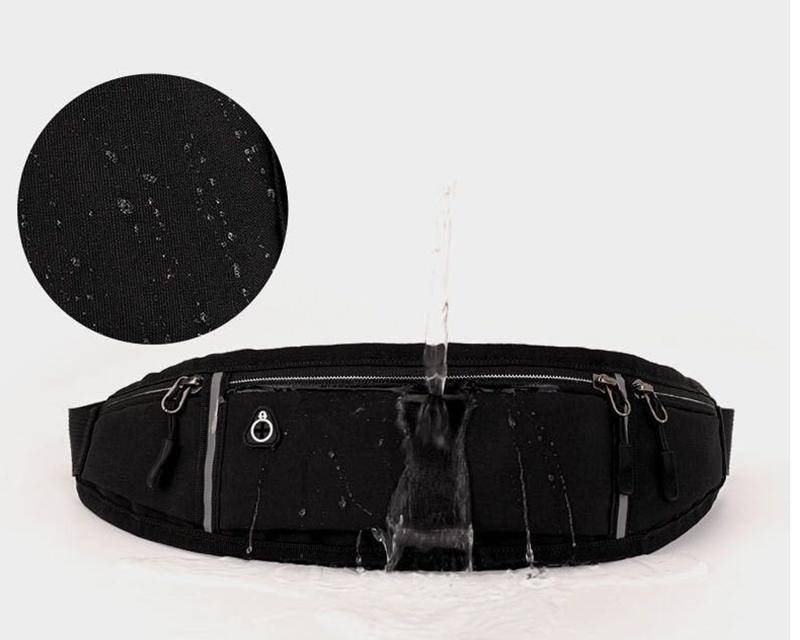 Sports Running Waist Bag Men Women Waterproof Fanny Pack Outdoor Cycling Crossbody Bag Mobile Phone Bag Oxford Cloth Chest Bag