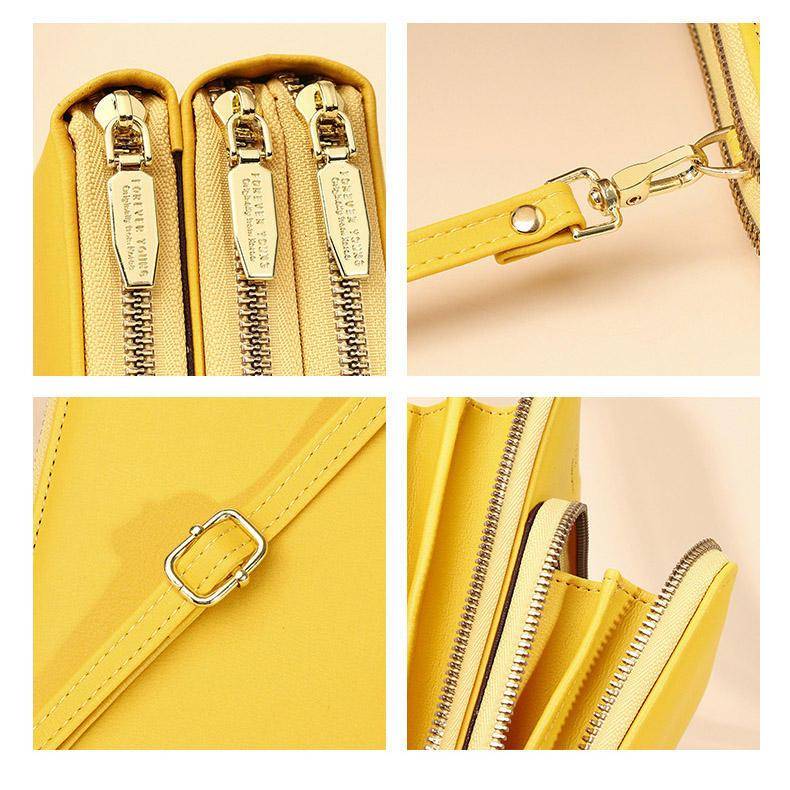 HOT 3 Layers Large Capacity Phone Pocket Shoulder Bag For Women Pu Leather Female Small Crossbody Bags Ladies Messenger Purse HOT 3 Layers Large Capacity Phone Pocket Shoulder Bag For Women Pu Leather Female Small Crossbody Bags Ladies Messenger Purse