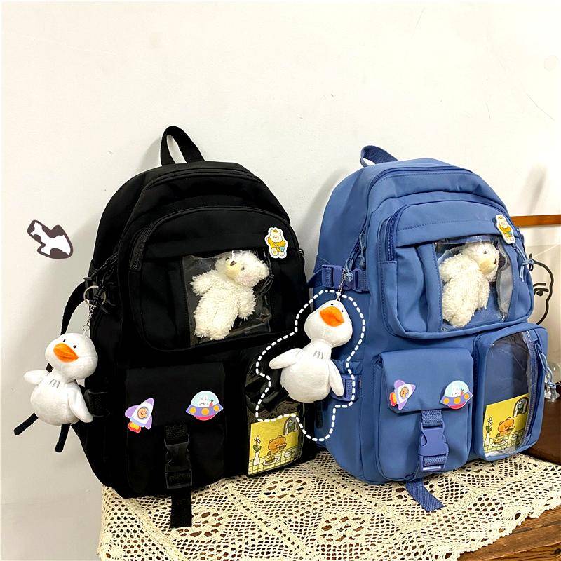 Cute Women Large Capacity Backpack Waterproof Nylon Female Schoolbag College Lady Laptop Backpacks Kawaii Girl Travel Book Bags