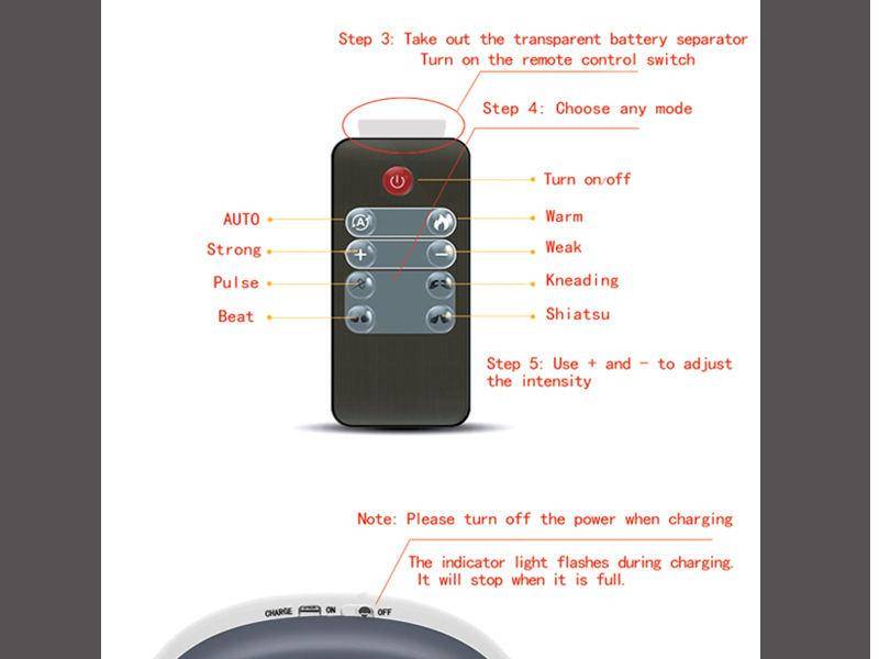 Smart 4D 6 Modes Electric Neck Massager Pulse Back Power Control Far Infrared Neck Massage Pro Pain Relief Tool Health Care