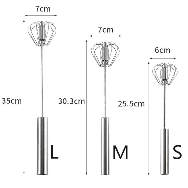 Semi-Automatic Egg Beater 304 Stainless Steel Egg Whisk Manual Hand Mixer Self Turning Egg Stirrer Kitchen Egg Tools Semi-Automatic Egg Beater 304 Stainless Steel Egg Whisk Manual Hand Mixer Self Turning Egg Stirrer Kitchen Egg Tools