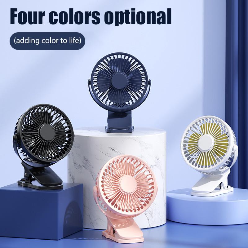 3 Mode USB Mini Clip Fan Ultra-quiet Desk Fan High Quality Portable Air Circulating USB Fan Cooling Ventilador Stroller Clip Fan