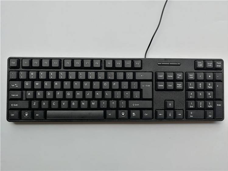 Wired Keyboard For PC 104 Keys Full Size Computer Keyboard Professional Russian French Arabic Plug And Play Free Driver